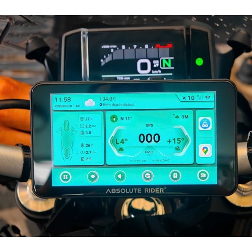 Màn Hình Dẫn Đường Thông Minh Absolute Rider A3 (chính hãng) Màn Hình Dẫn Đường Thông Minh Absolute Rider A3 (chính hãng)